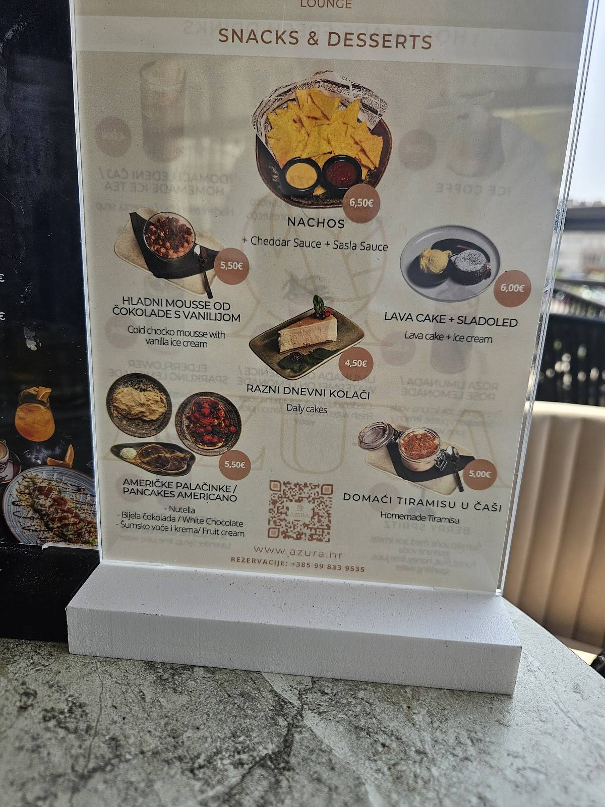 Restaurant Gardens меню