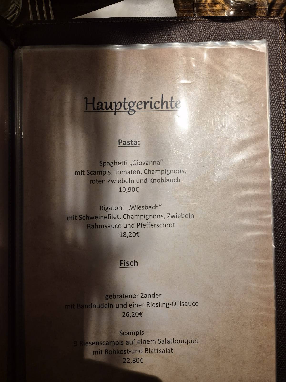 Gaststätte Sefa меню
