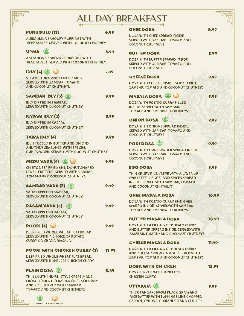 Hashtag India Restaurant - North York меню