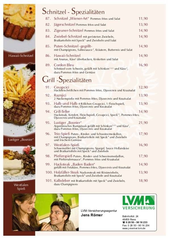 Hotel Restaurant Doppeladler меню