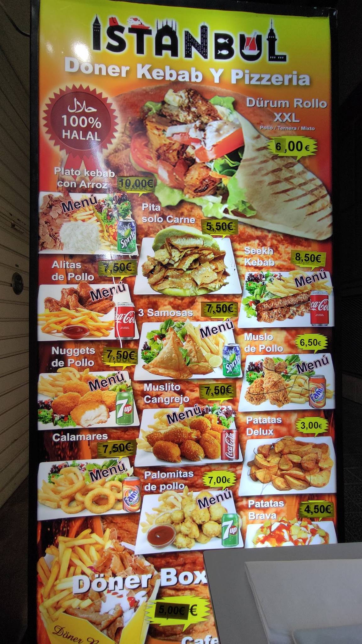 ISTANBUL DONER KEBAB 2 меню