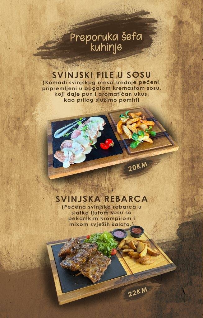 Jovic Restaurant меню