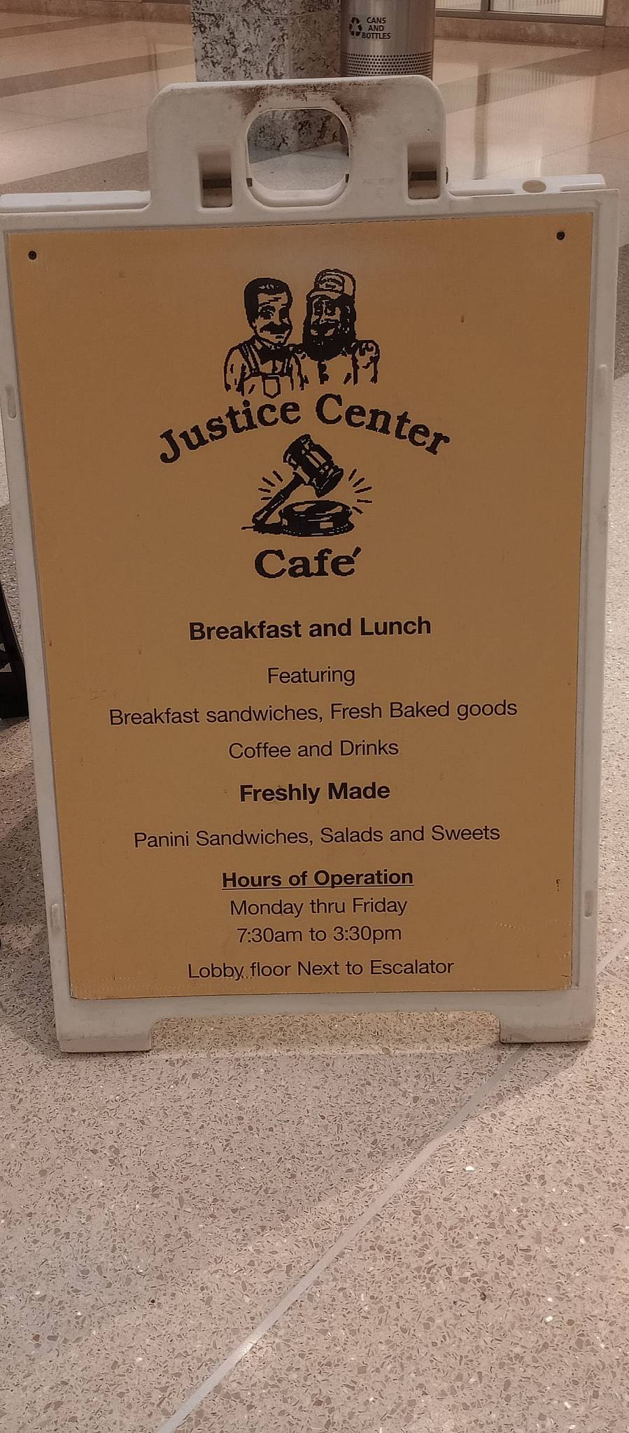 Justice Center Cafe меню