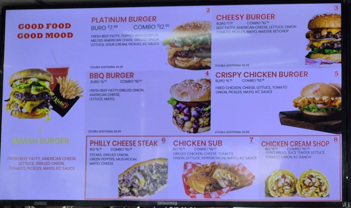 Kick’n chicken меню