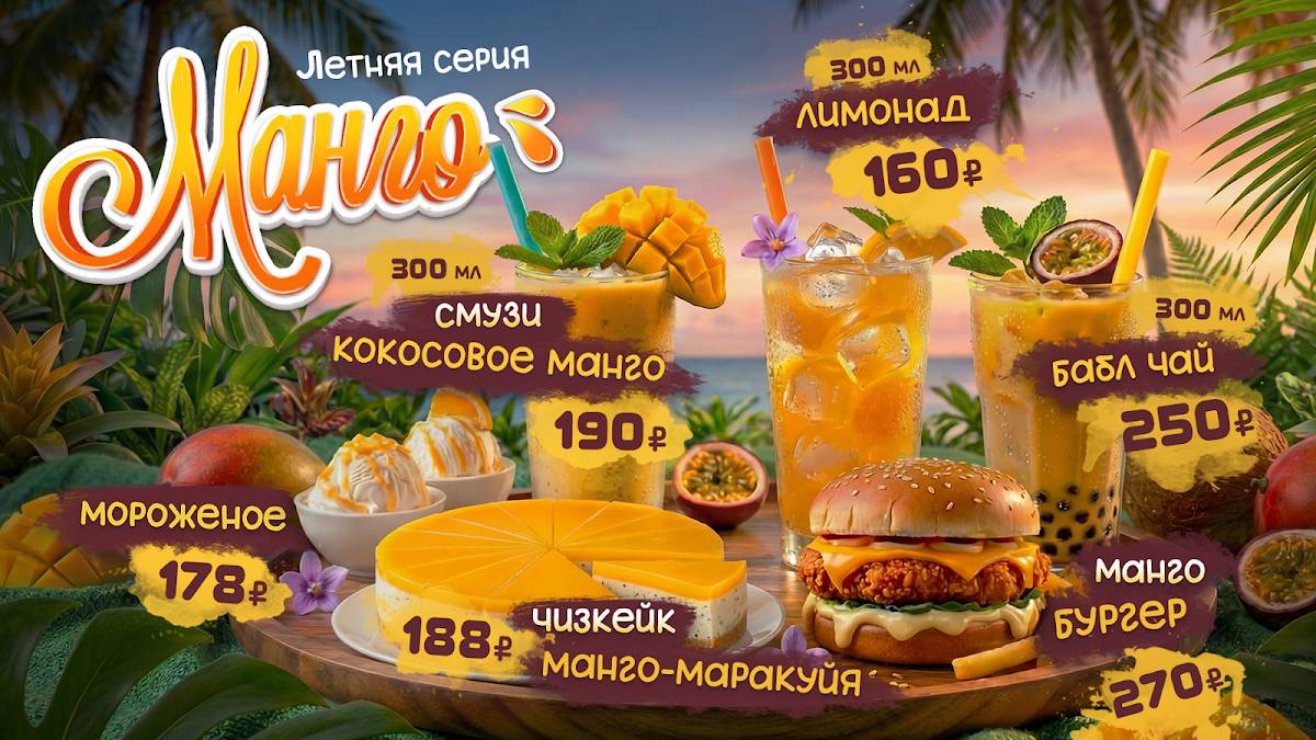МакБургер меню