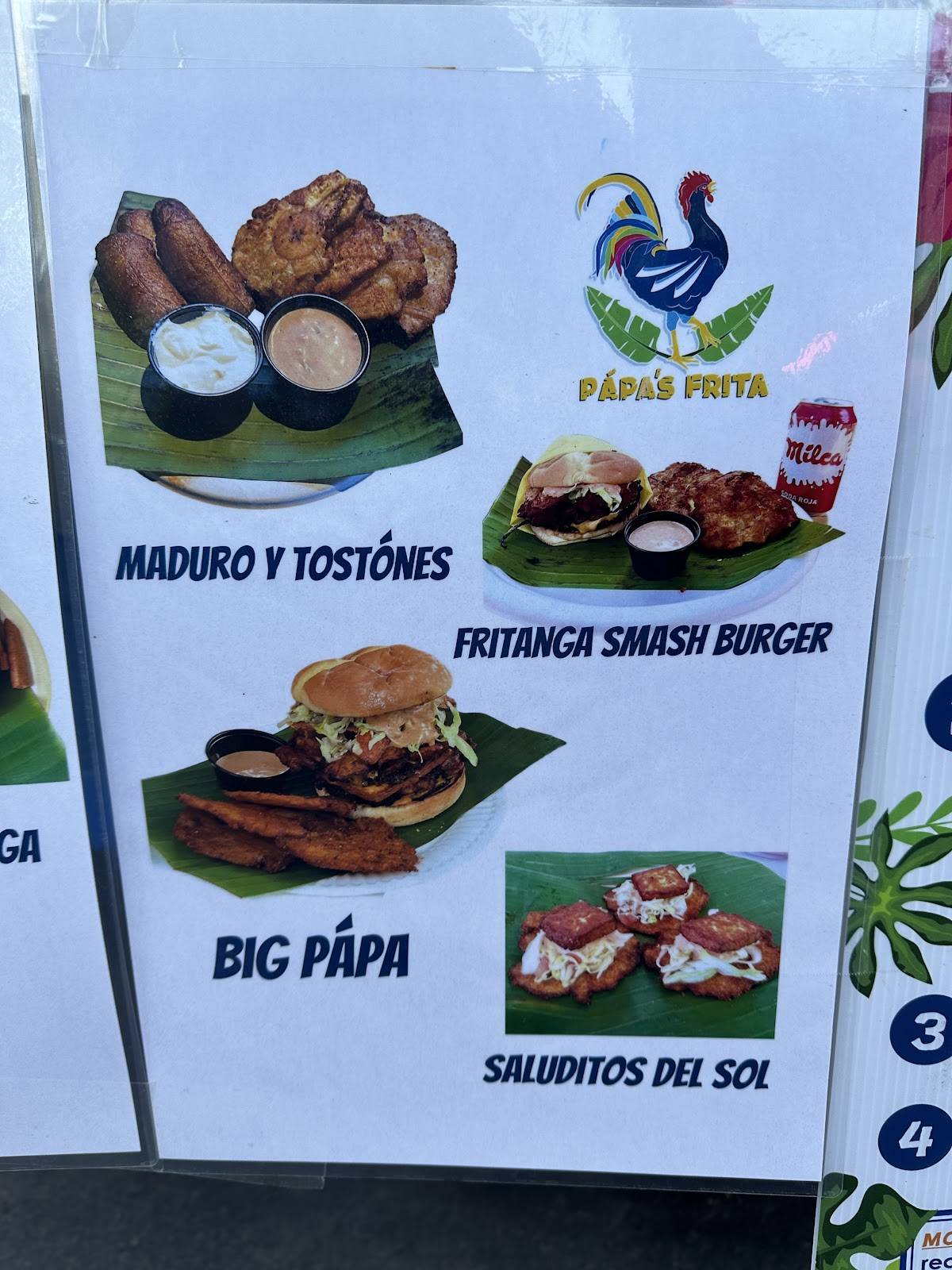 Pápa’s Frita меню