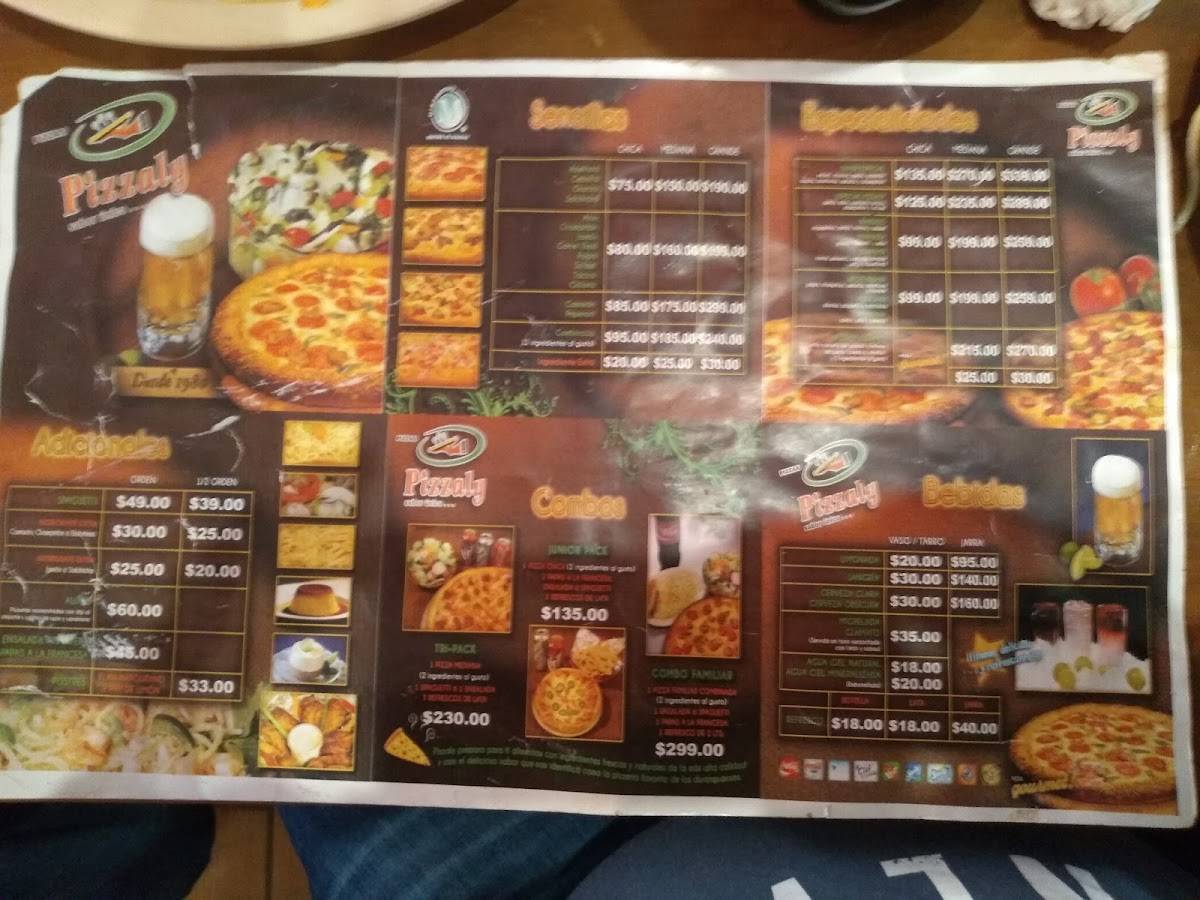 Pizzaly меню