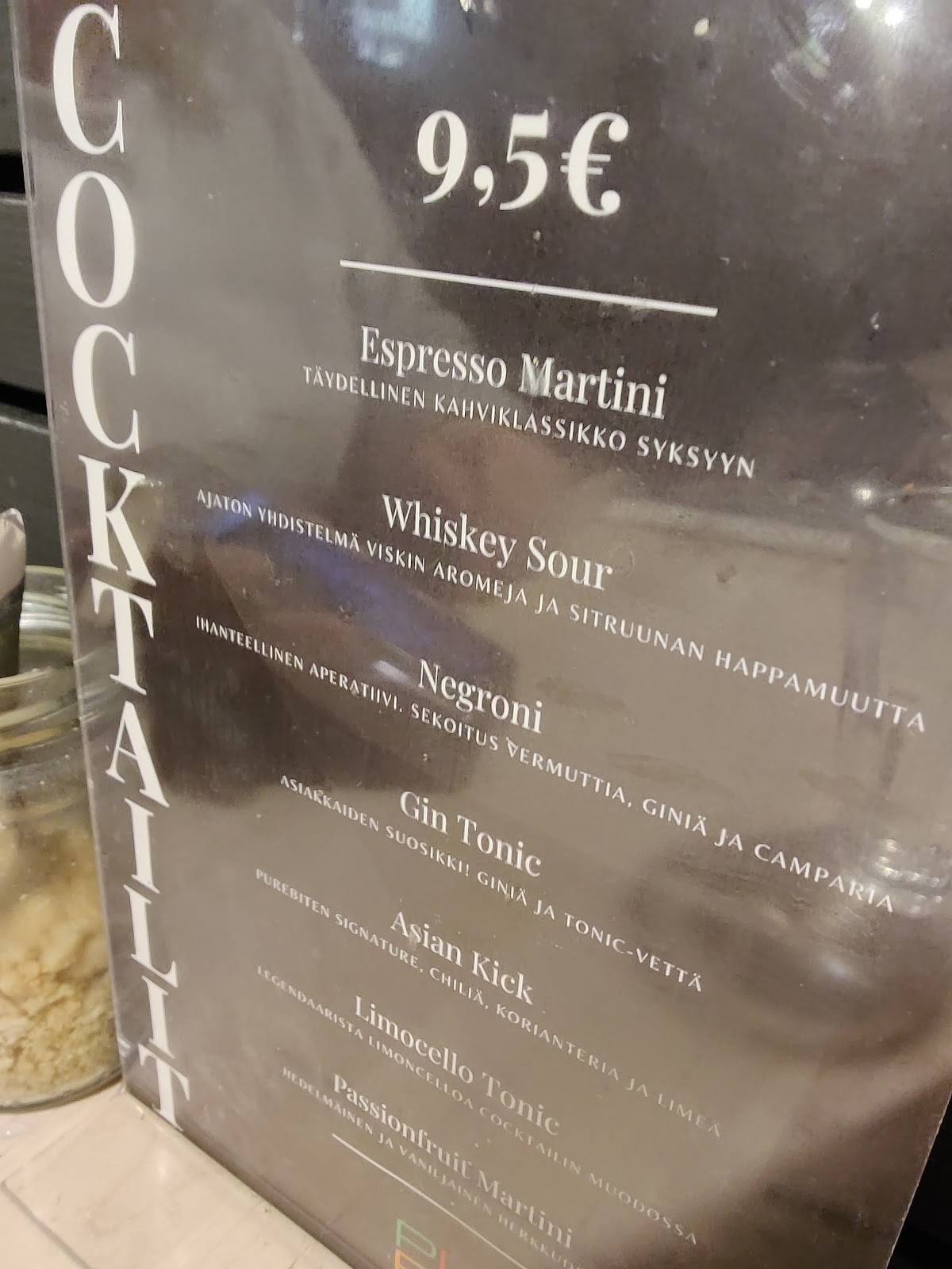 Ravintola Purebite keskusta Tampere меню