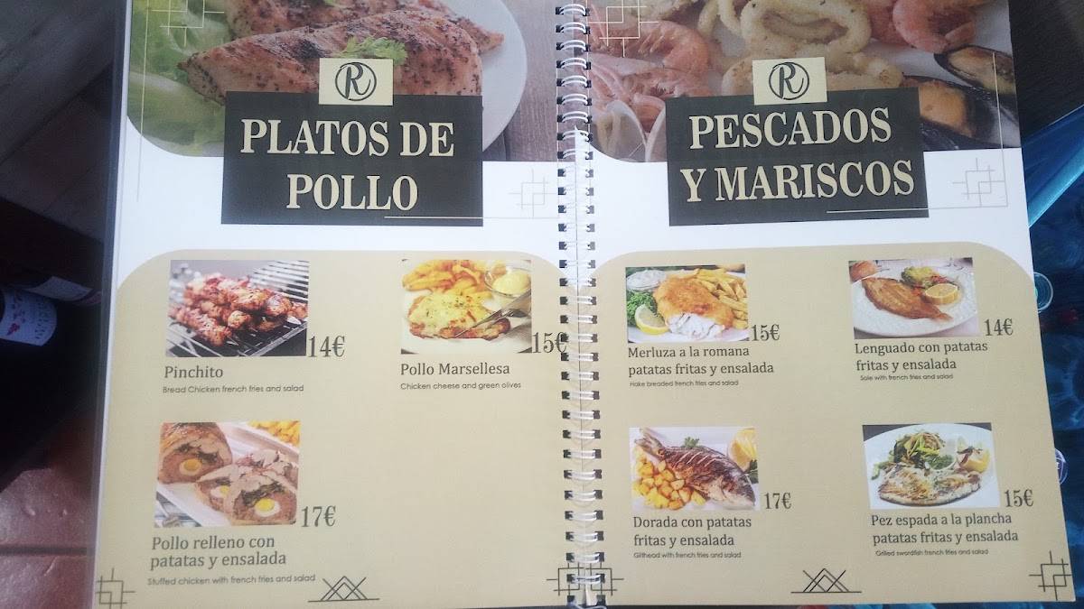 Restaurante Rifia меню