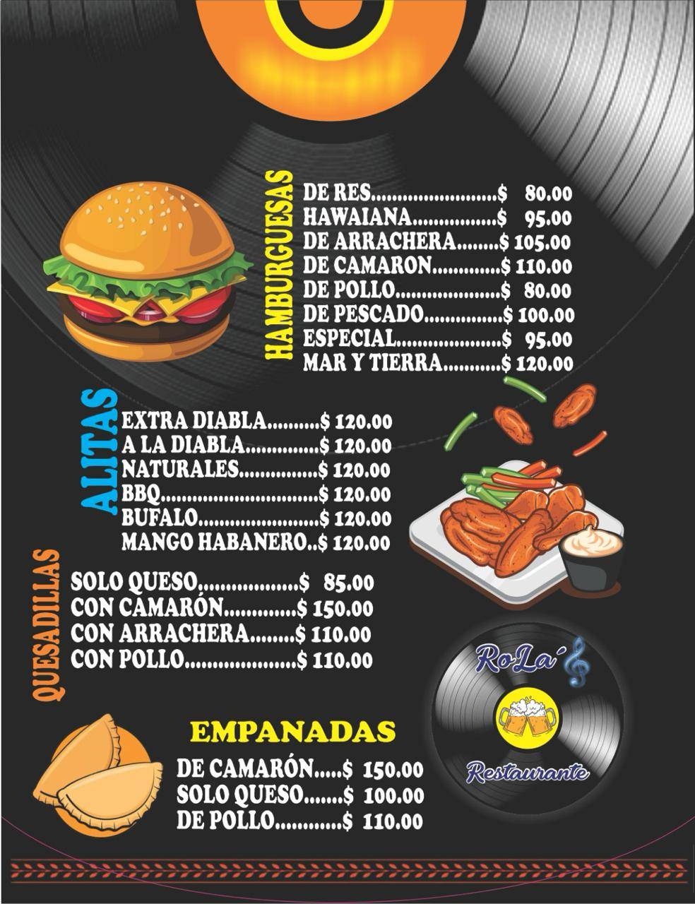 RoLa´s меню