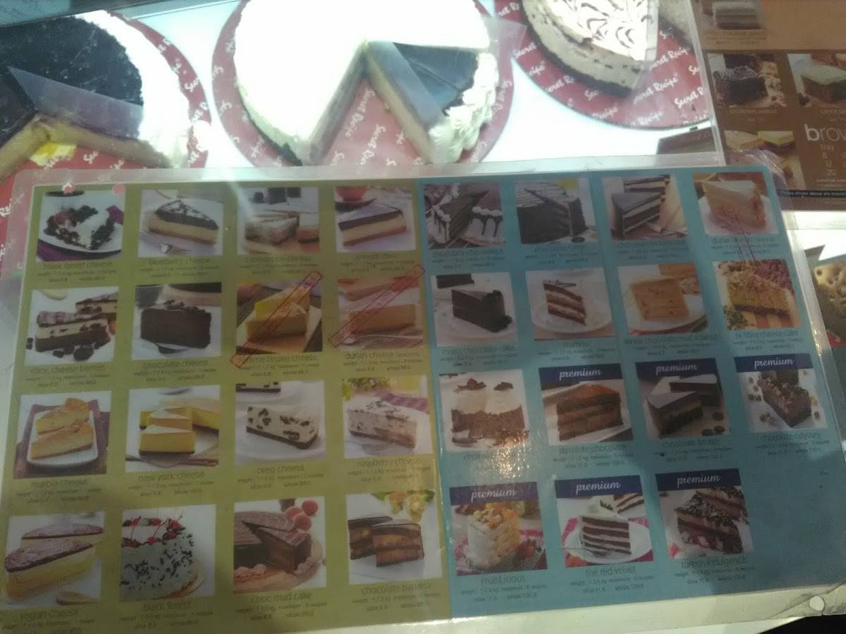 Secret Recipe Parit Raja меню