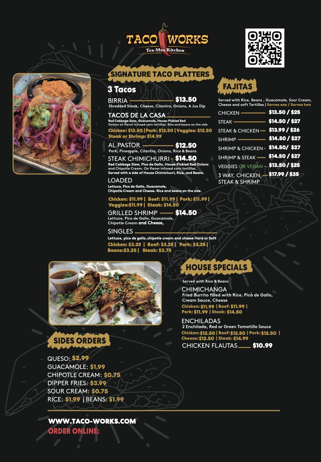 Taco Works меню