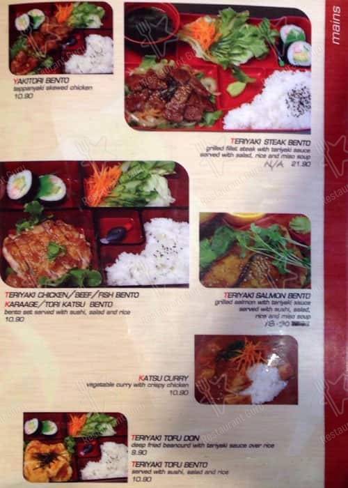 TOKYO BENTO меню