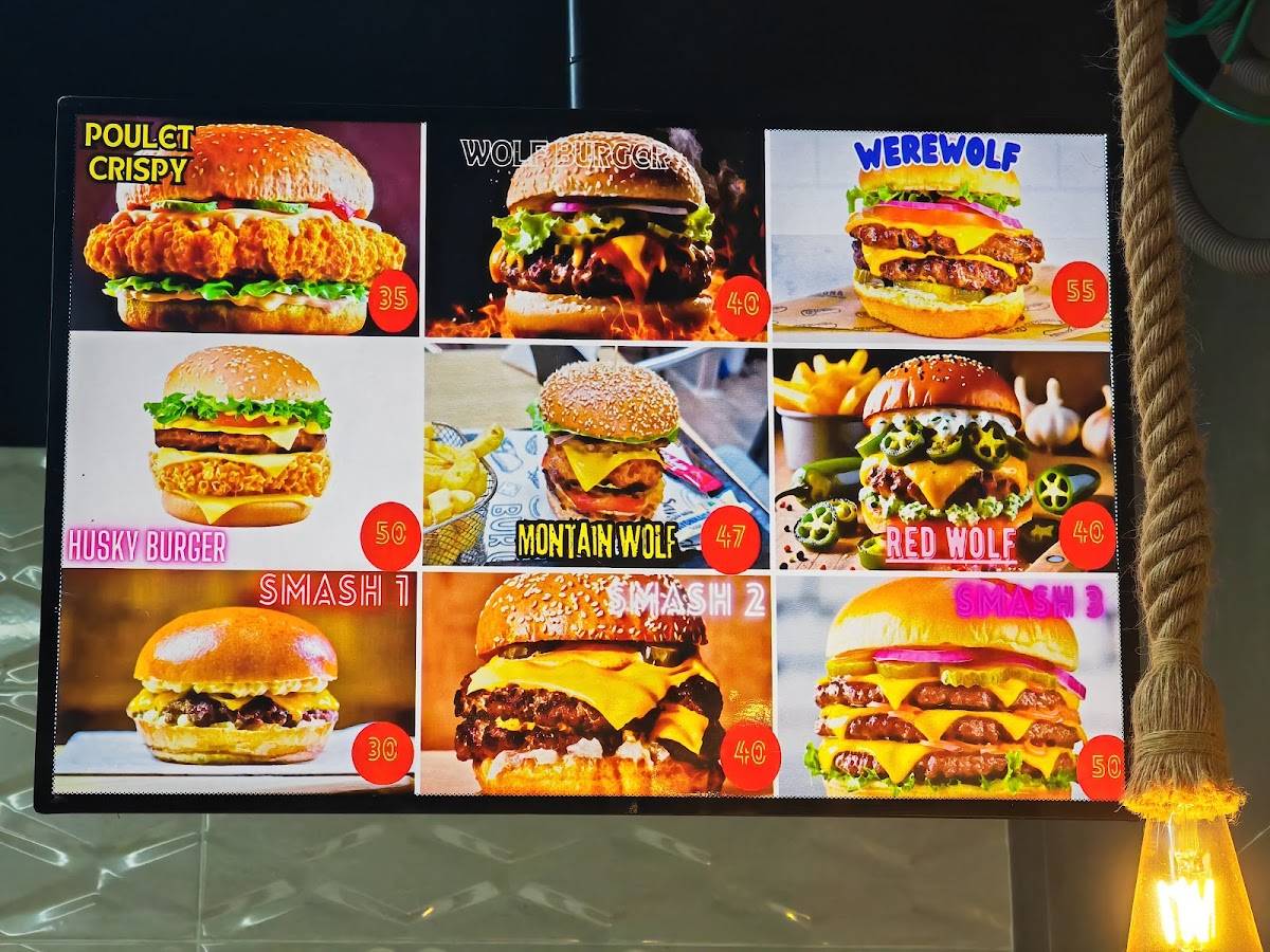 WOLF BXL FAST FOOD меню