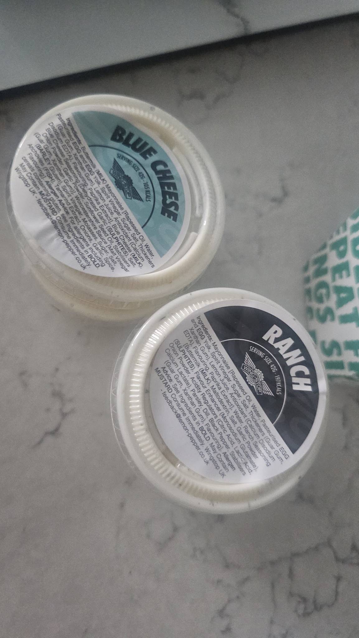 Wingstop Bluewater меню