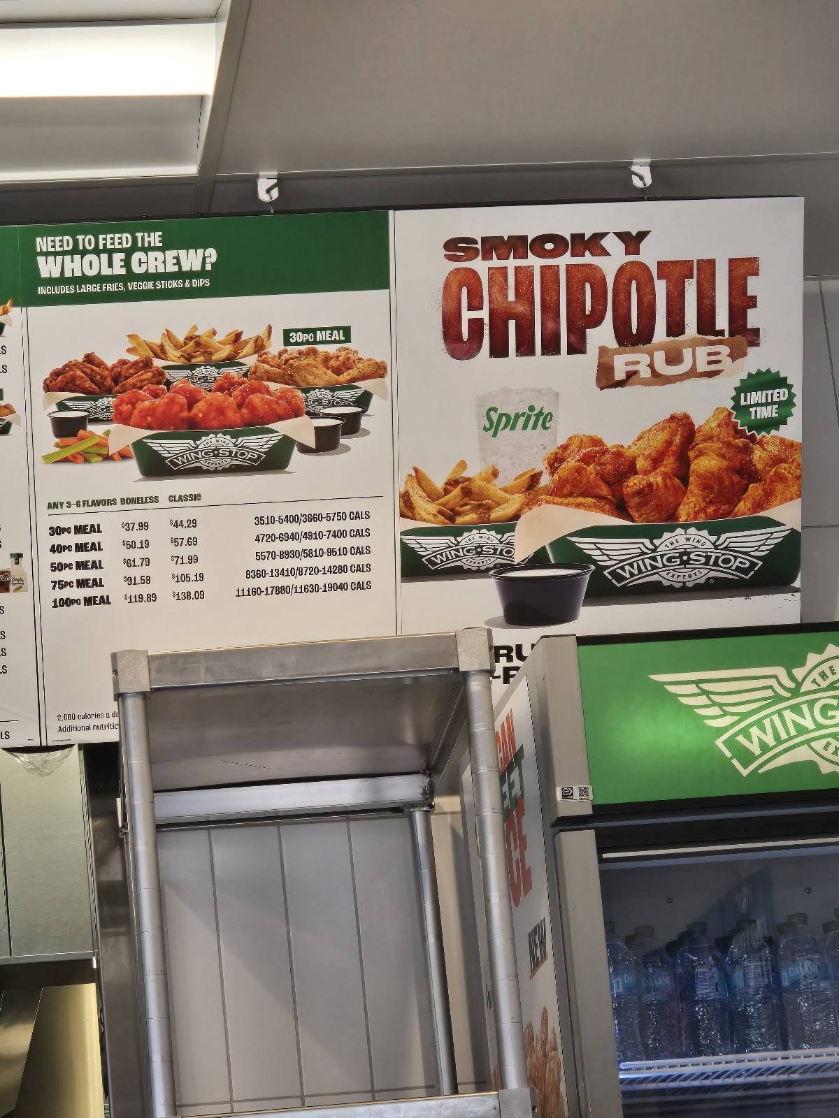 Wingstop меню