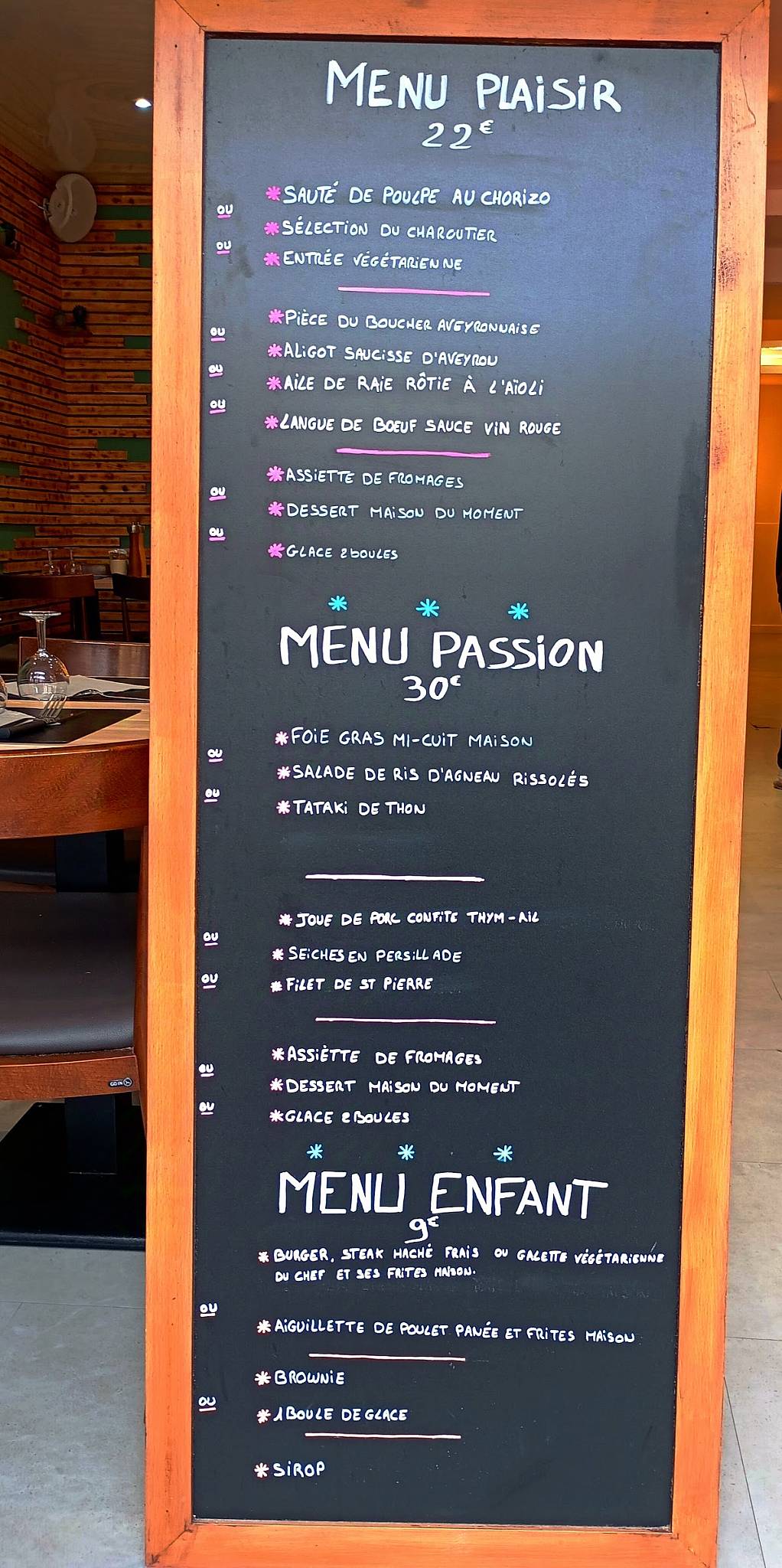 Restaurant le XII меню