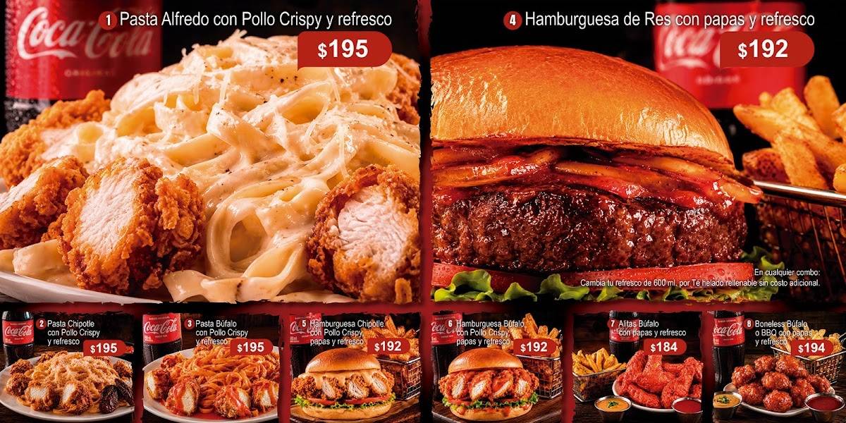 Restaurante BBT Centro меню