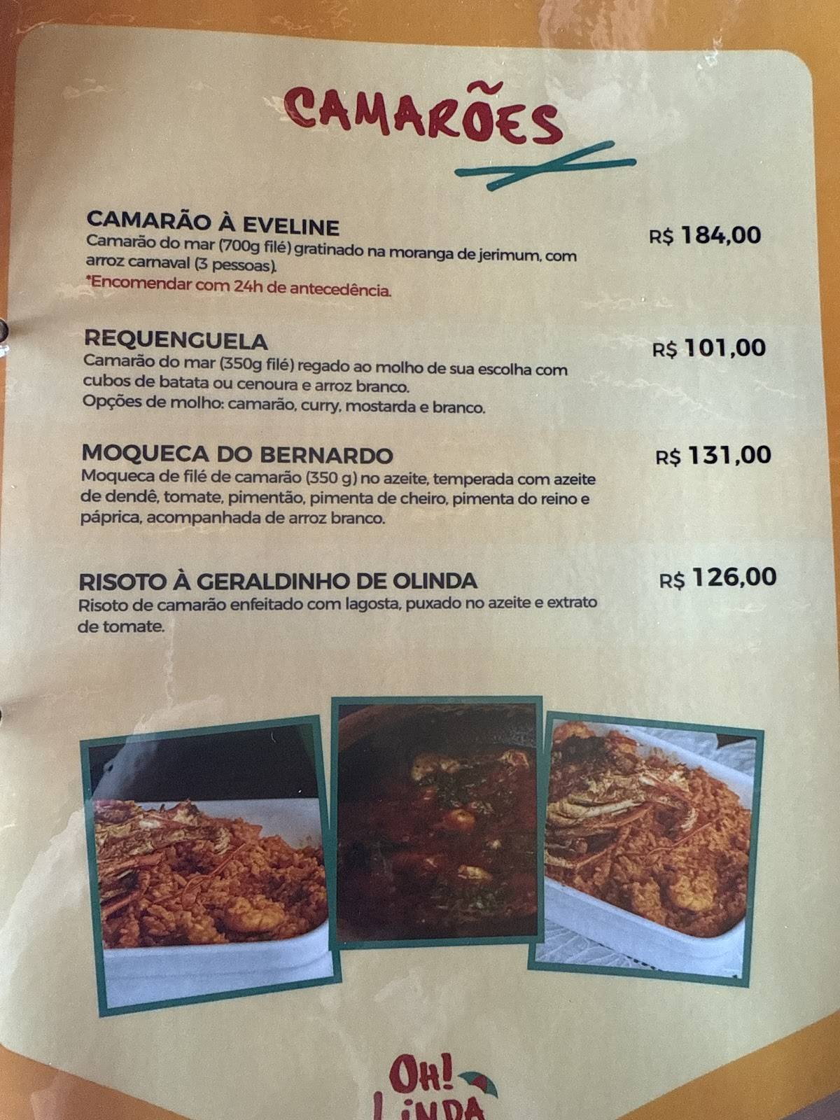 Restaurante Rengaio меню