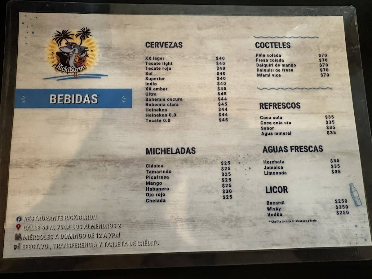 Restaurante RickiBuron меню