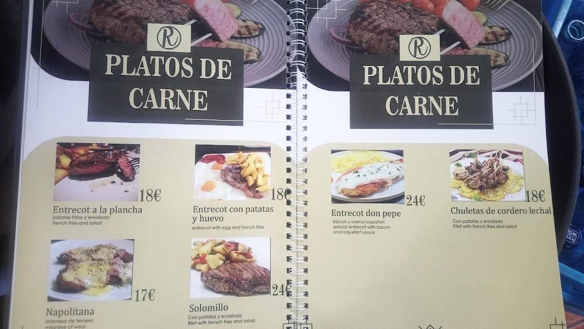 Restaurante Rifia меню