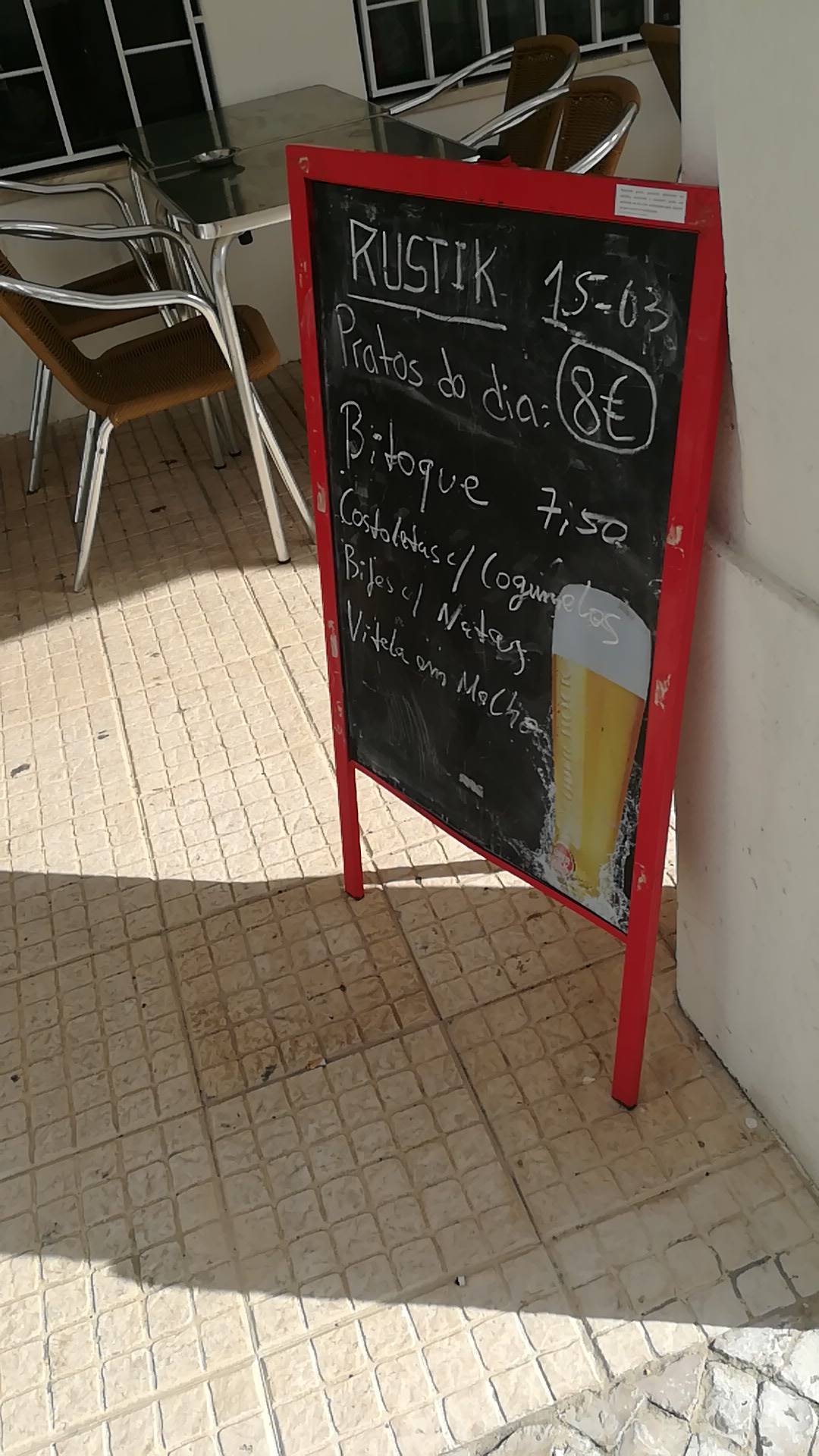 Restaurante Rustik меню