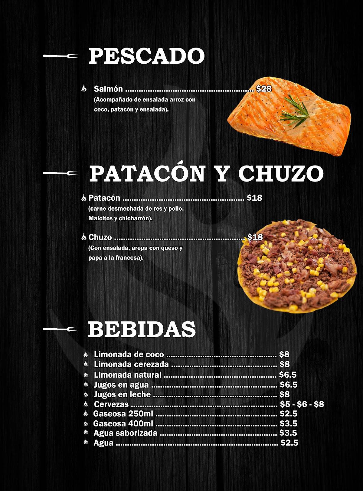 Ricarbón Parrilla меню