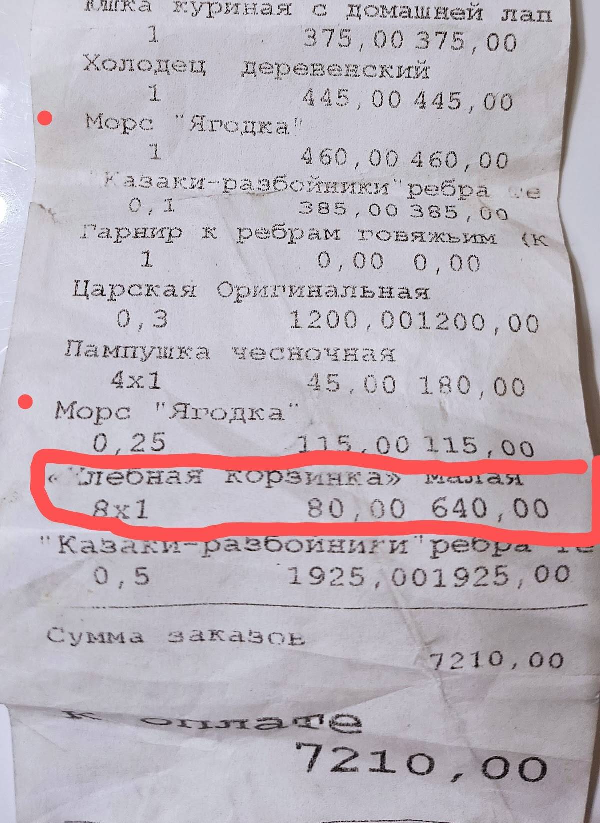 Ридна Хата меню
