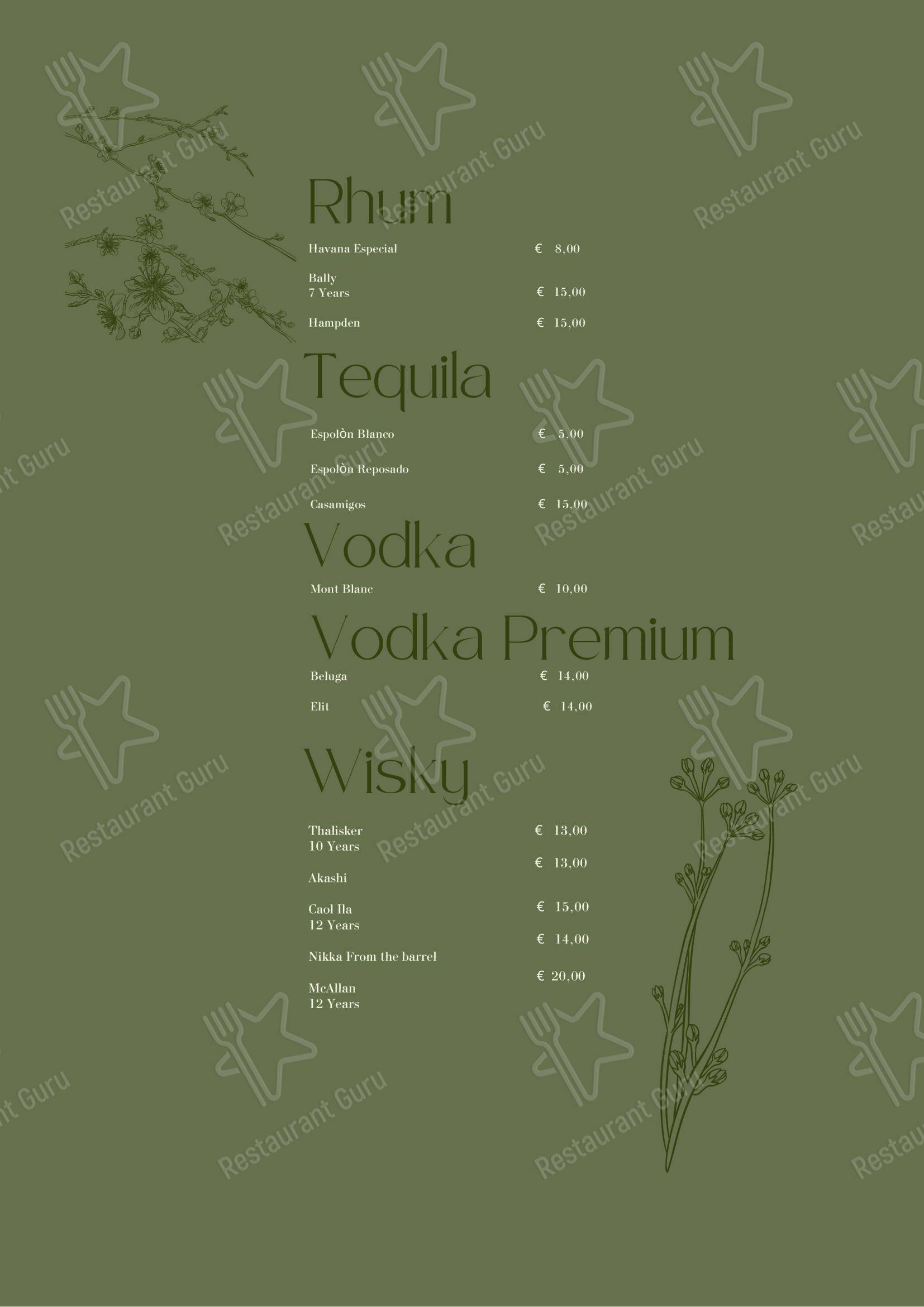 菜单 ресторана Ristorante Fiorito