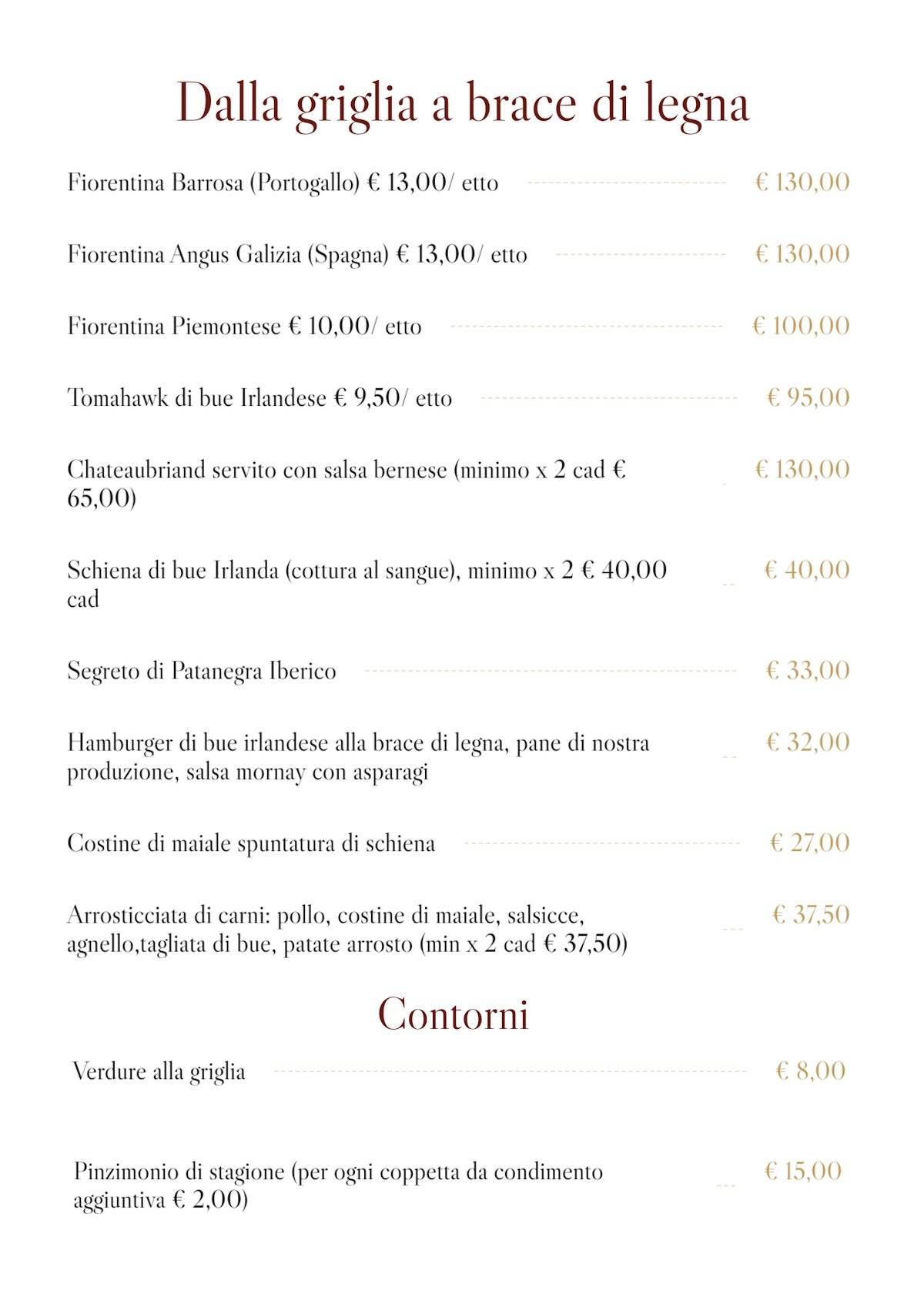Ristorante Parma Rotta меню