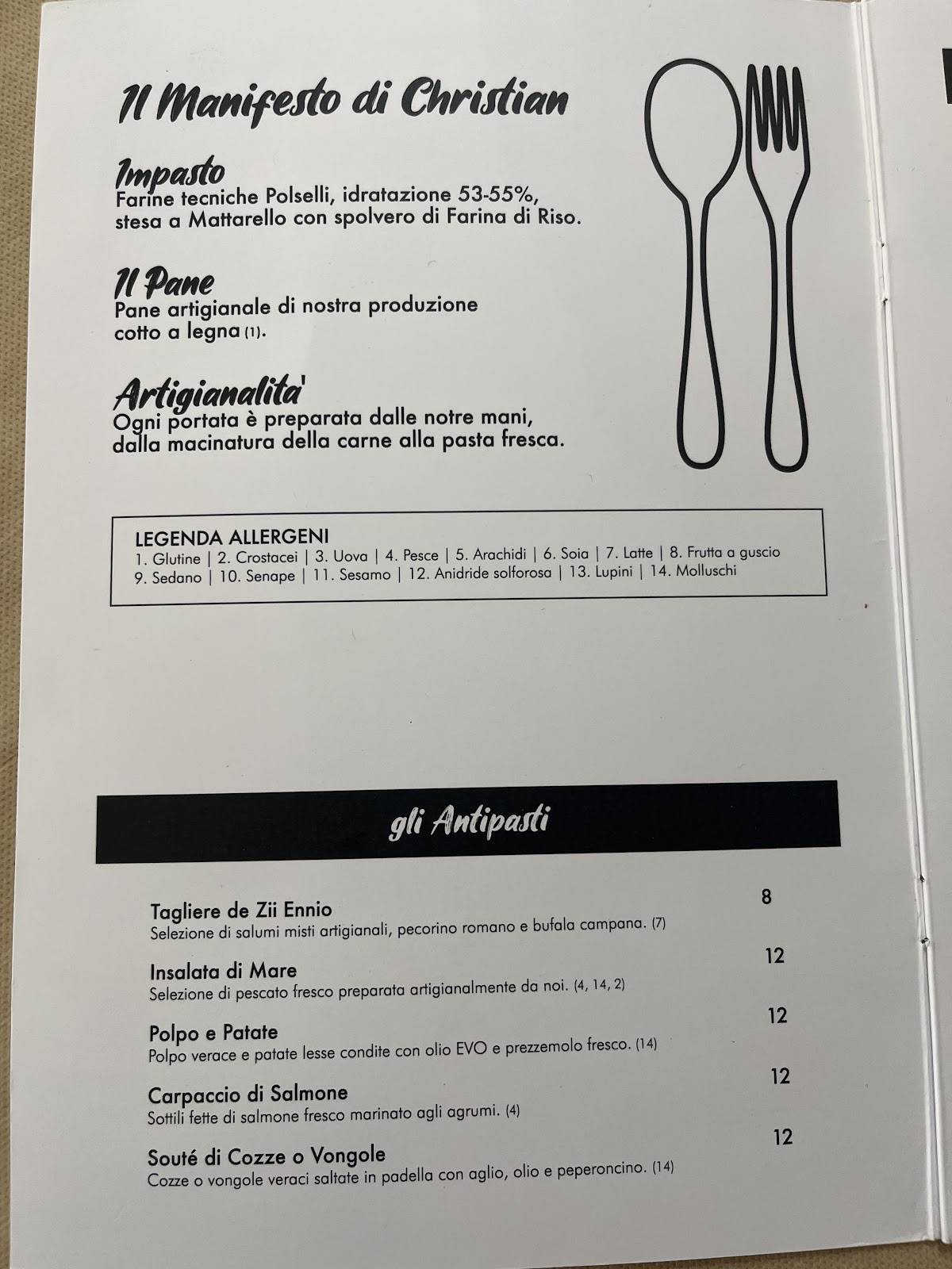 Ristorante Pizzeria Da zi Ennio меню