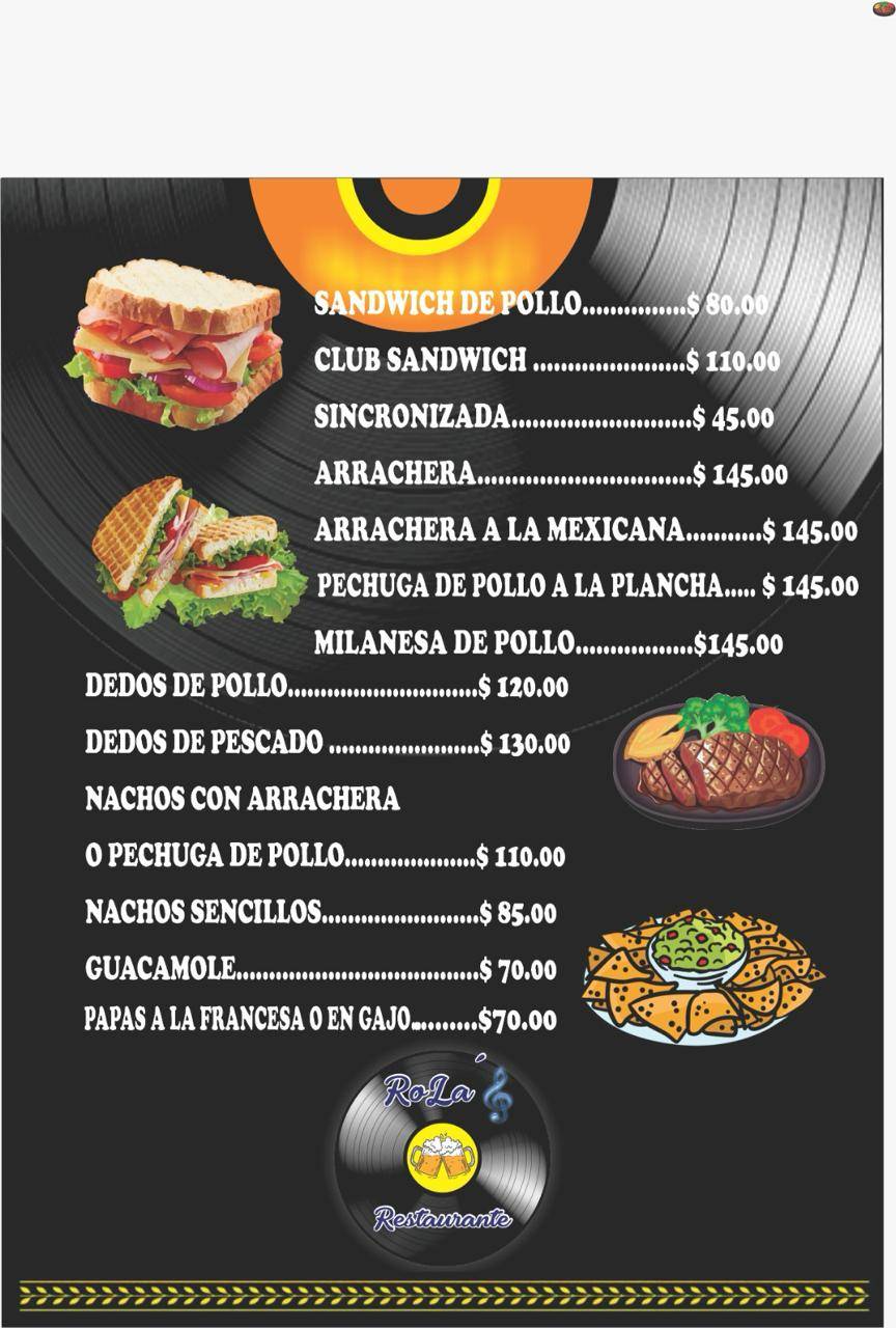 RoLa´s меню