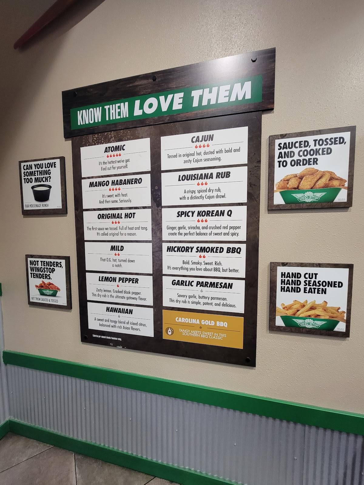 Wingstop меню
