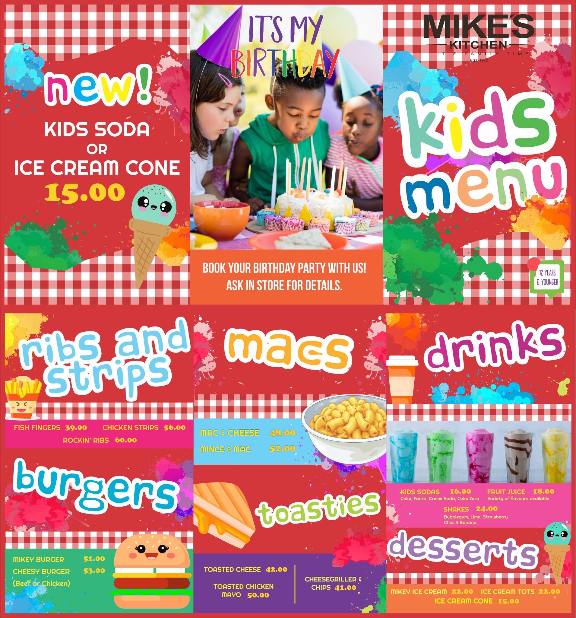 Mike's Kitchen Rustenburg меню