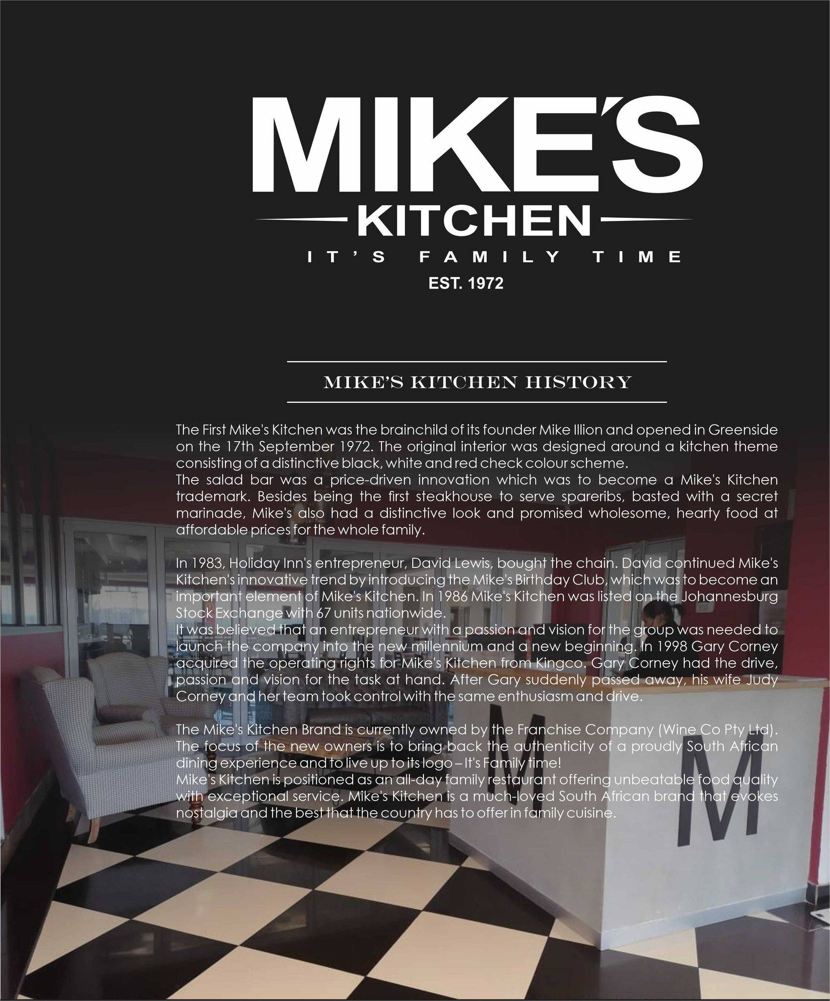 Mike's Kitchen Rustenburg меню