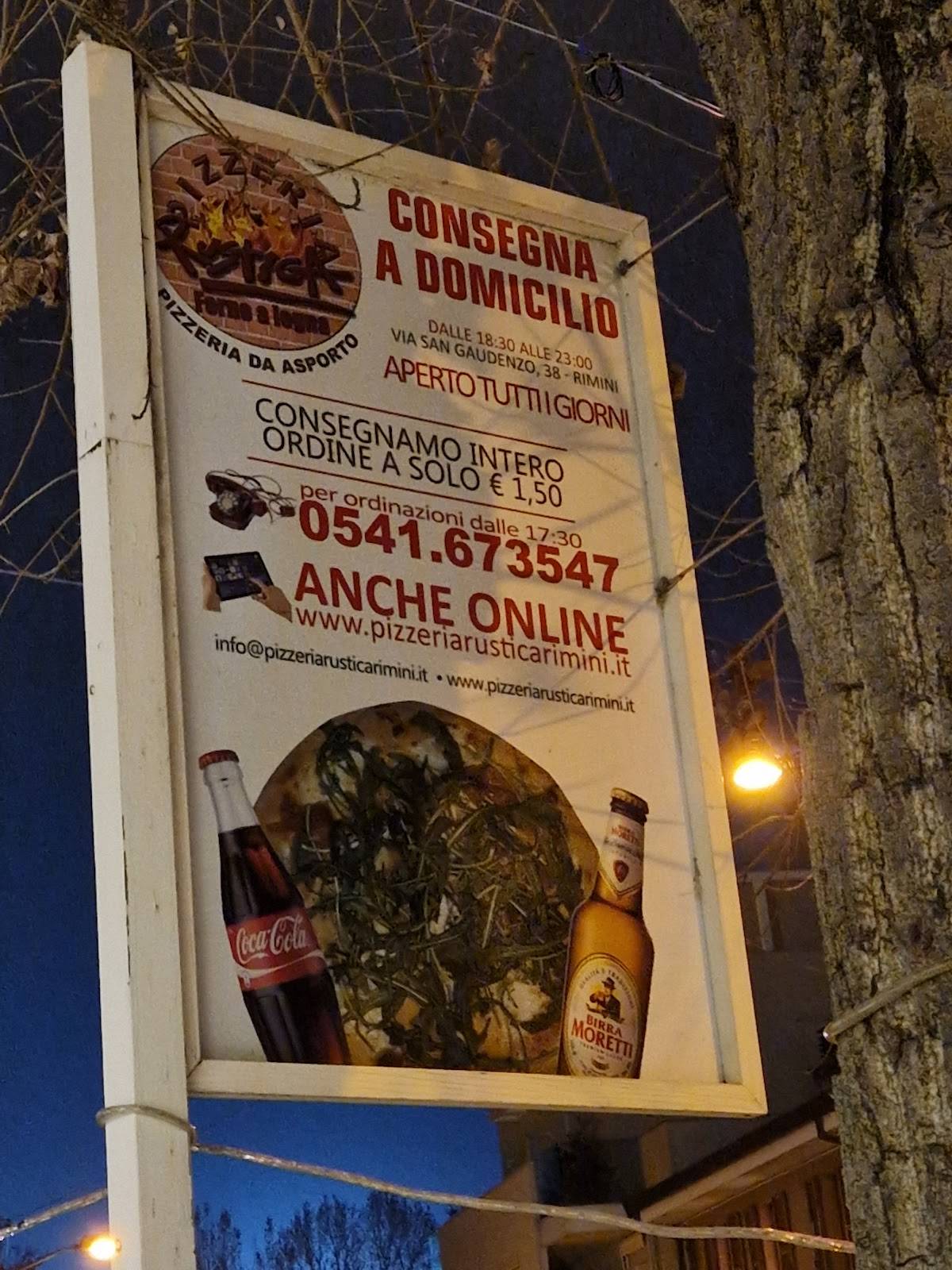 Pizzeria Rustica Rimini меню