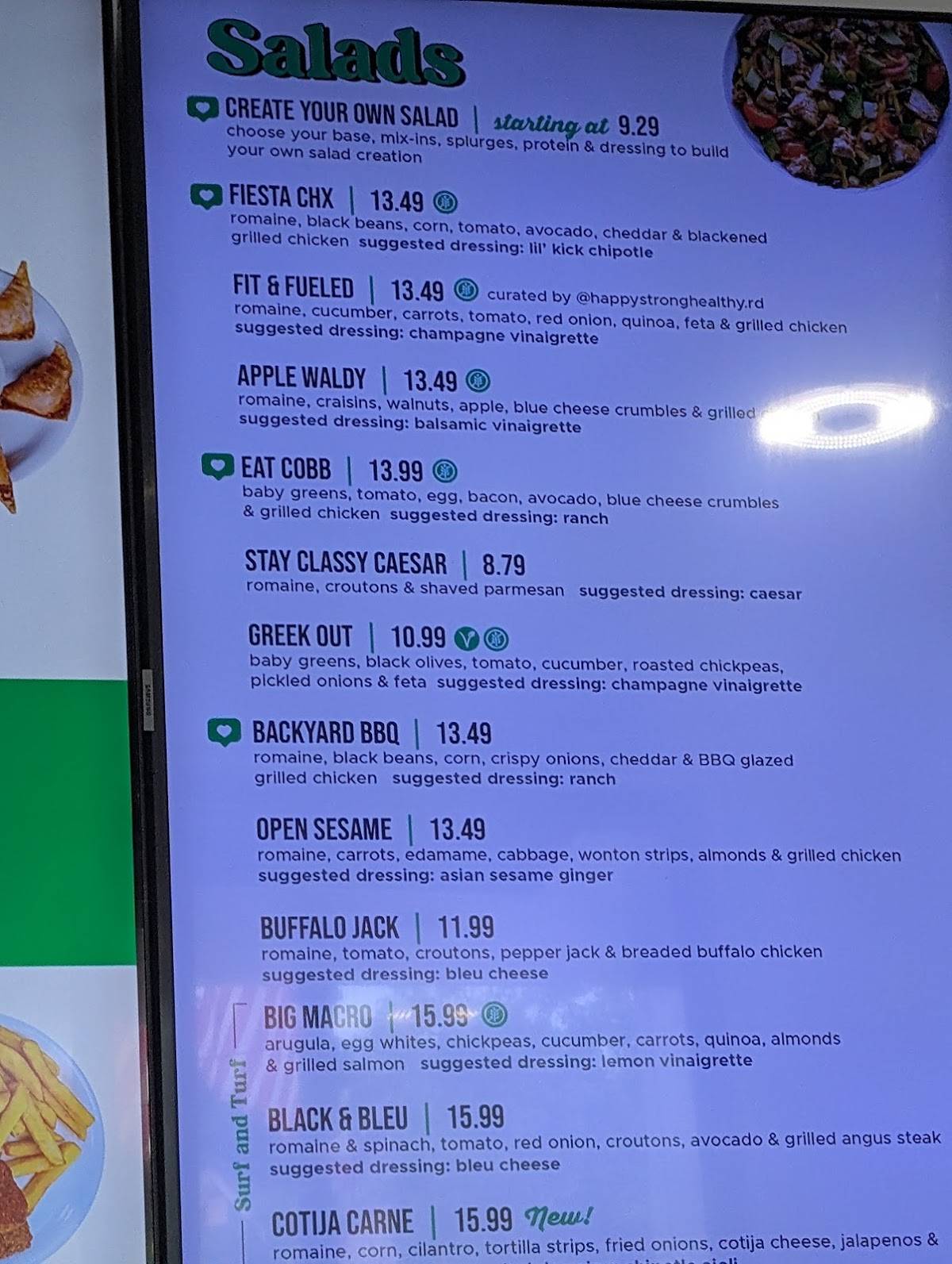 Salad House меню