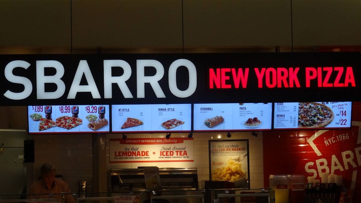 Sbarro меню