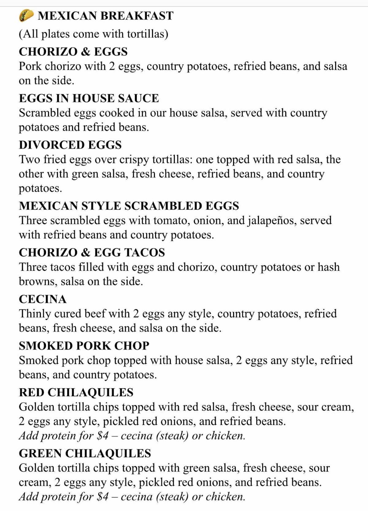Scrambled Eggs Restaurant меню