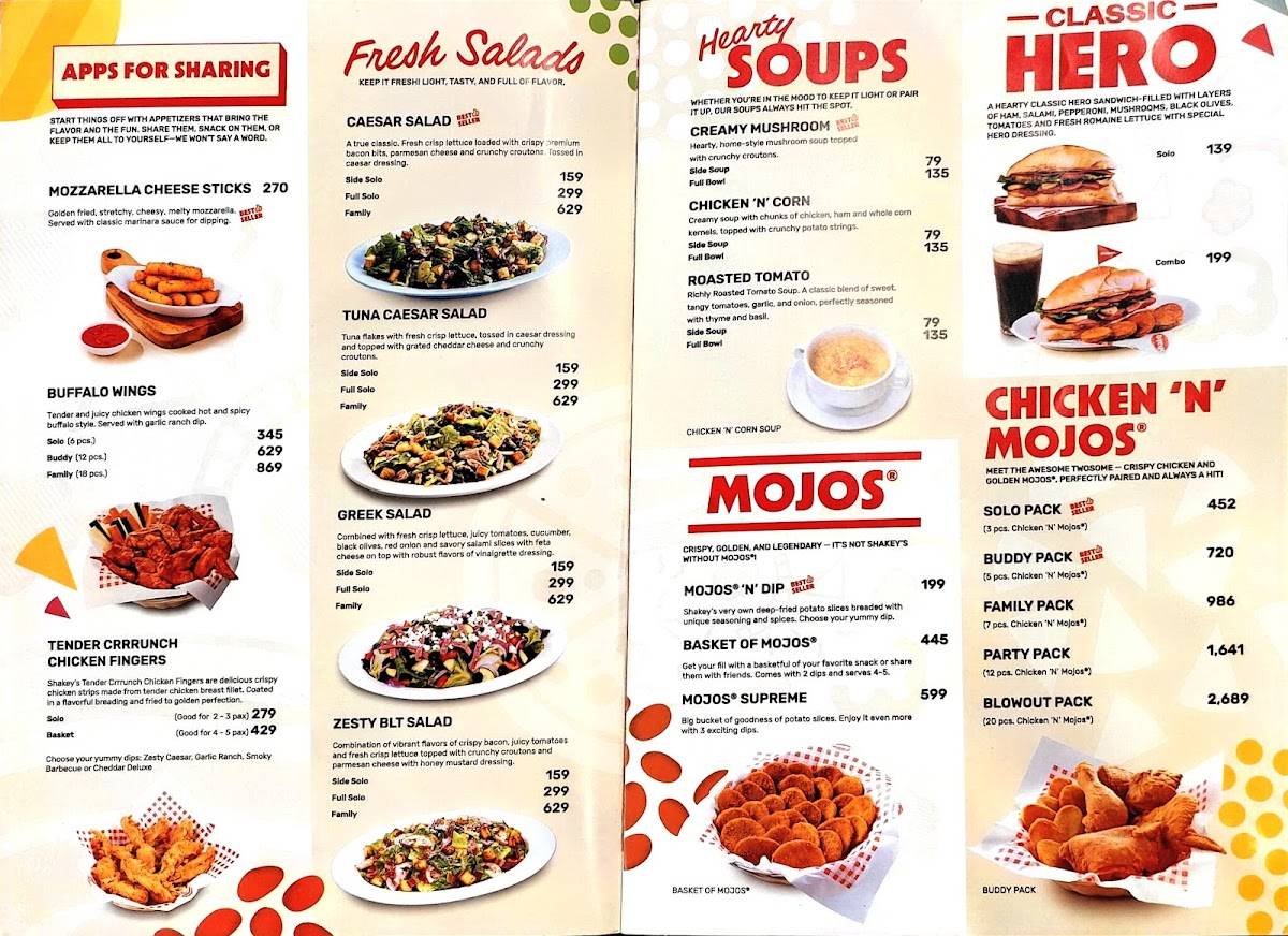 Shakey's Pizza Parlor Balibago Santa Rosa меню