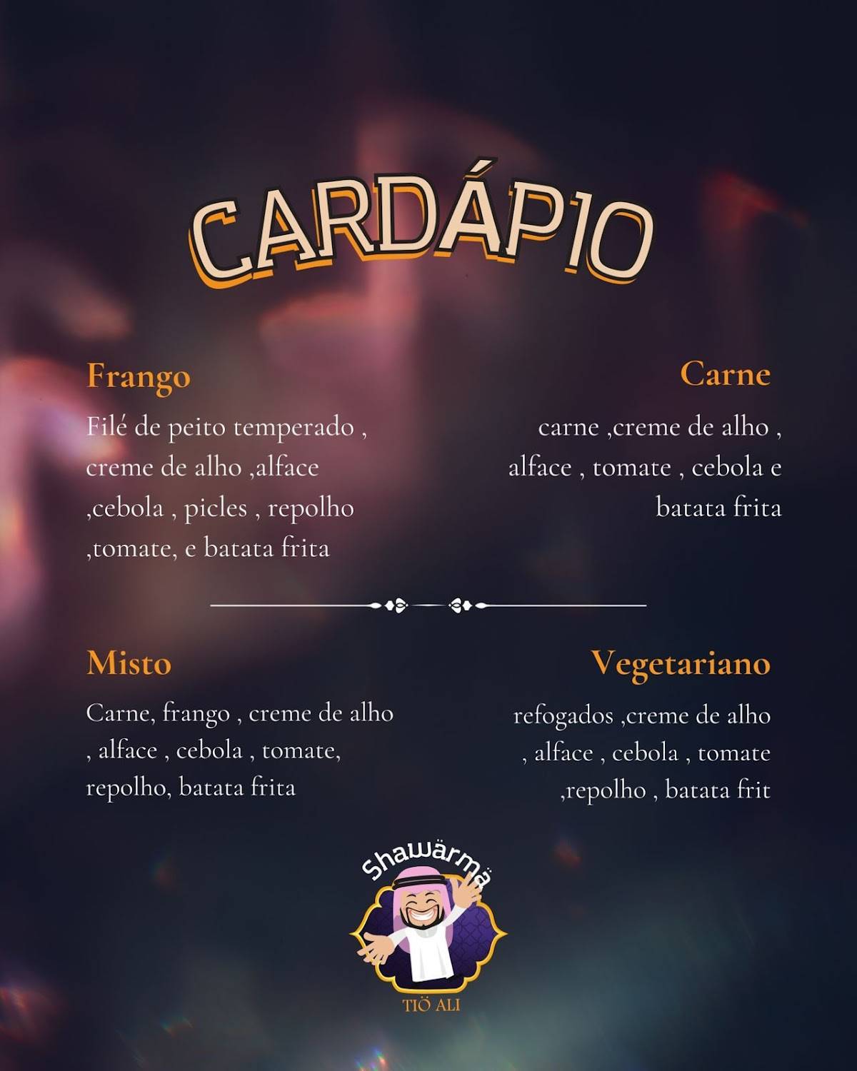 Shawarma do Tio Ali /Shawarma Rondonopolis меню