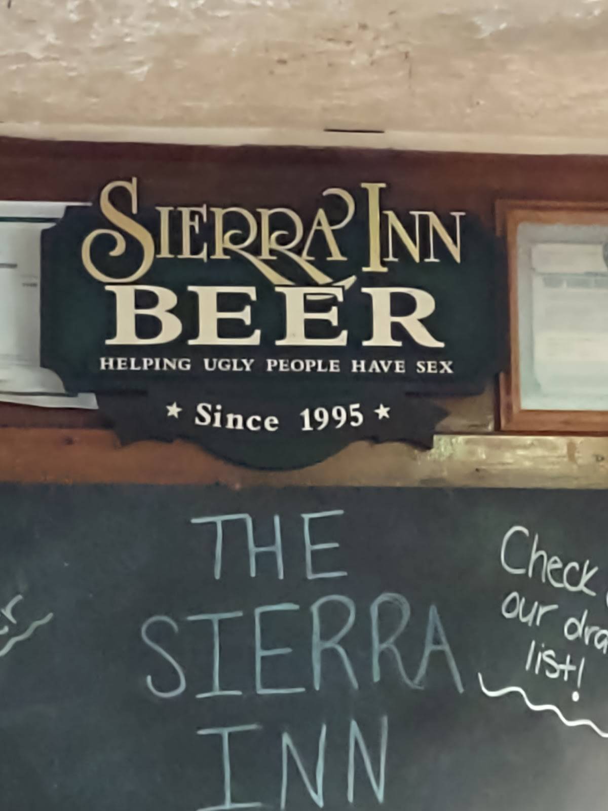 Sierra Inn меню