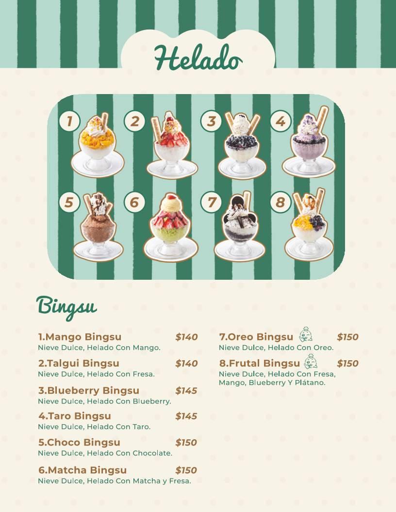 Snow Drop. Cafeteria Coreana меню