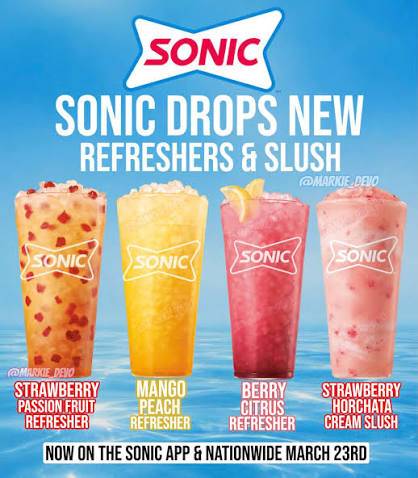 Sonic Drive-In меню