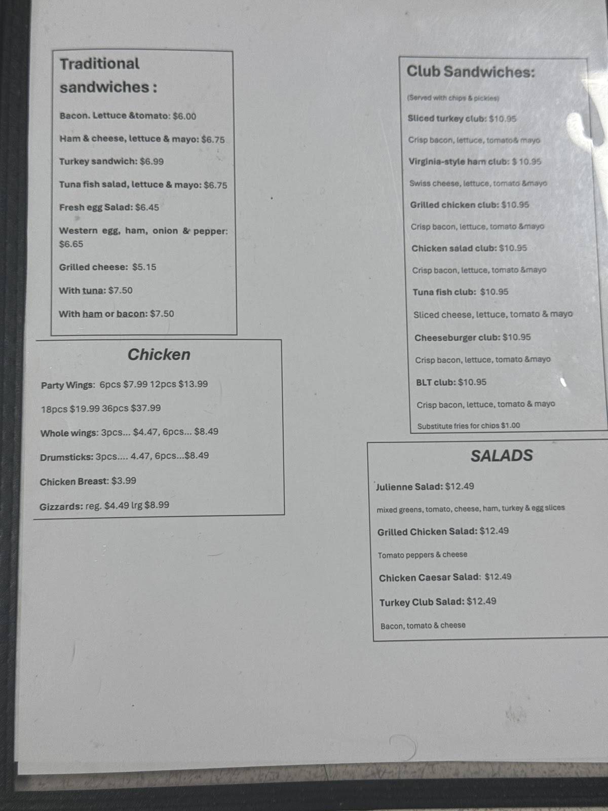 Spiros market & deli меню