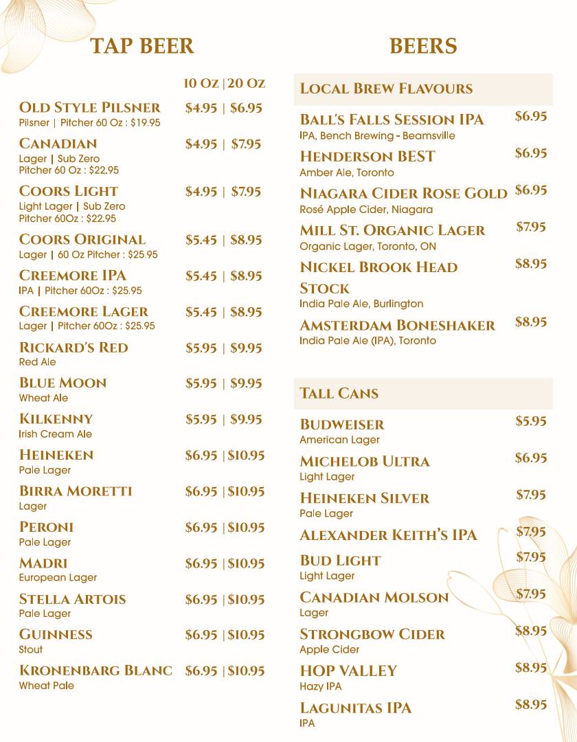 Squires Gastro Pub меню