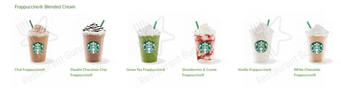 Starbucks Rothwell меню