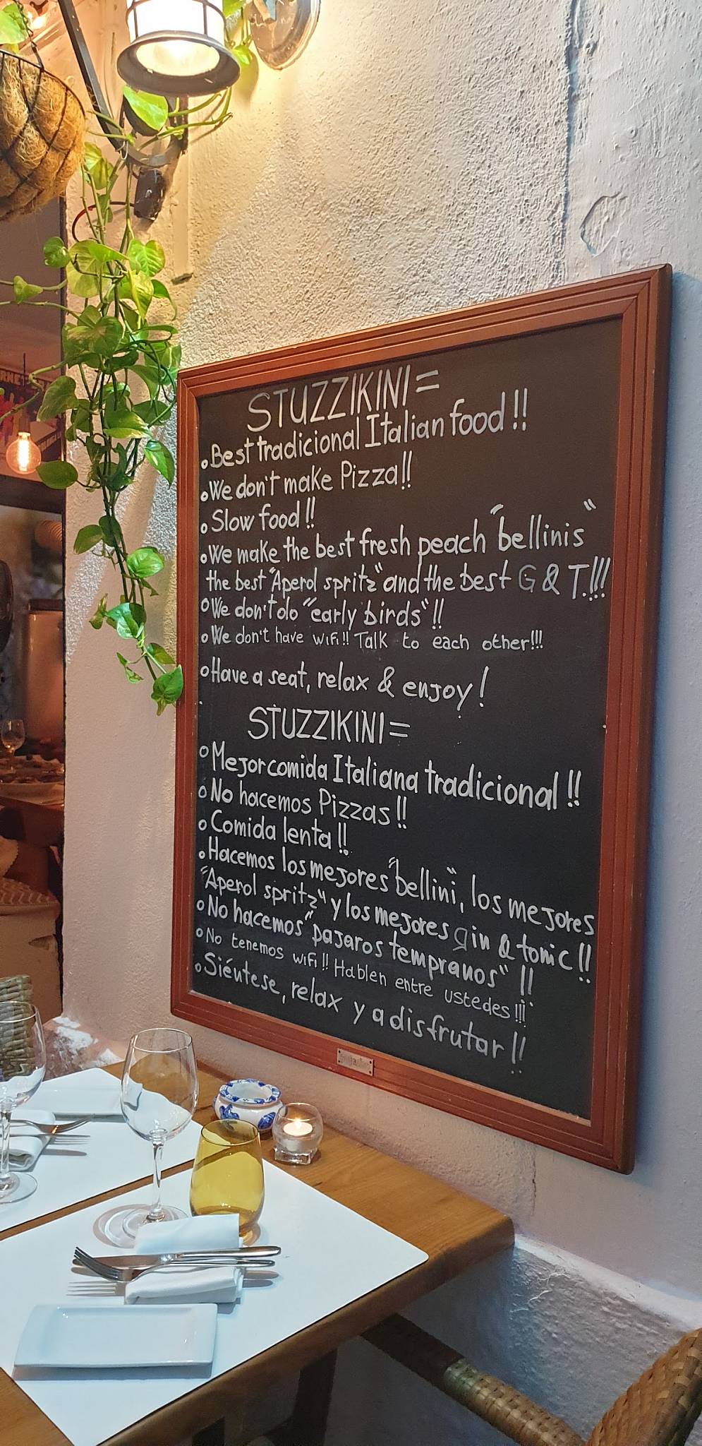 Stuzzikini меню