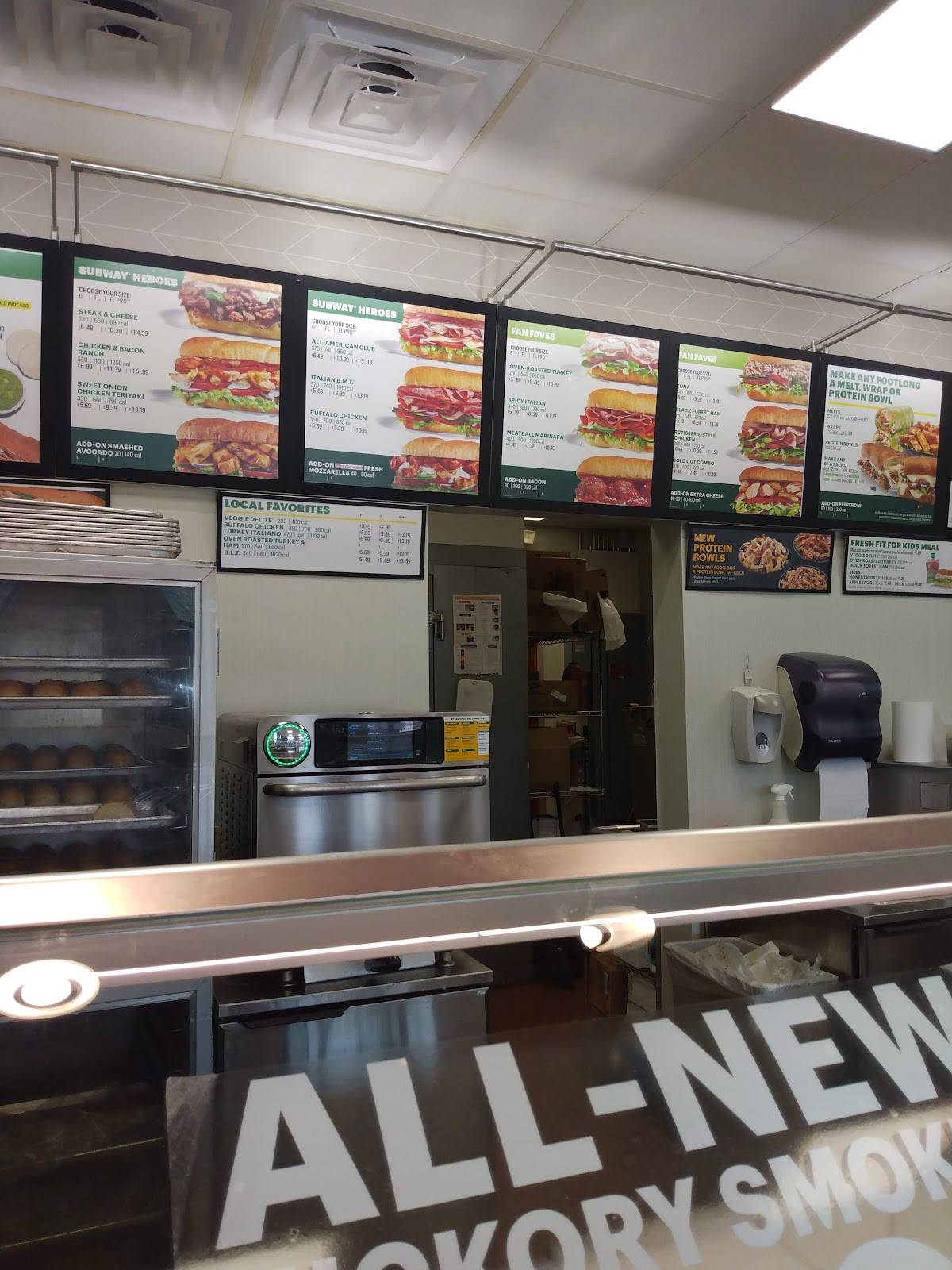 Subway меню