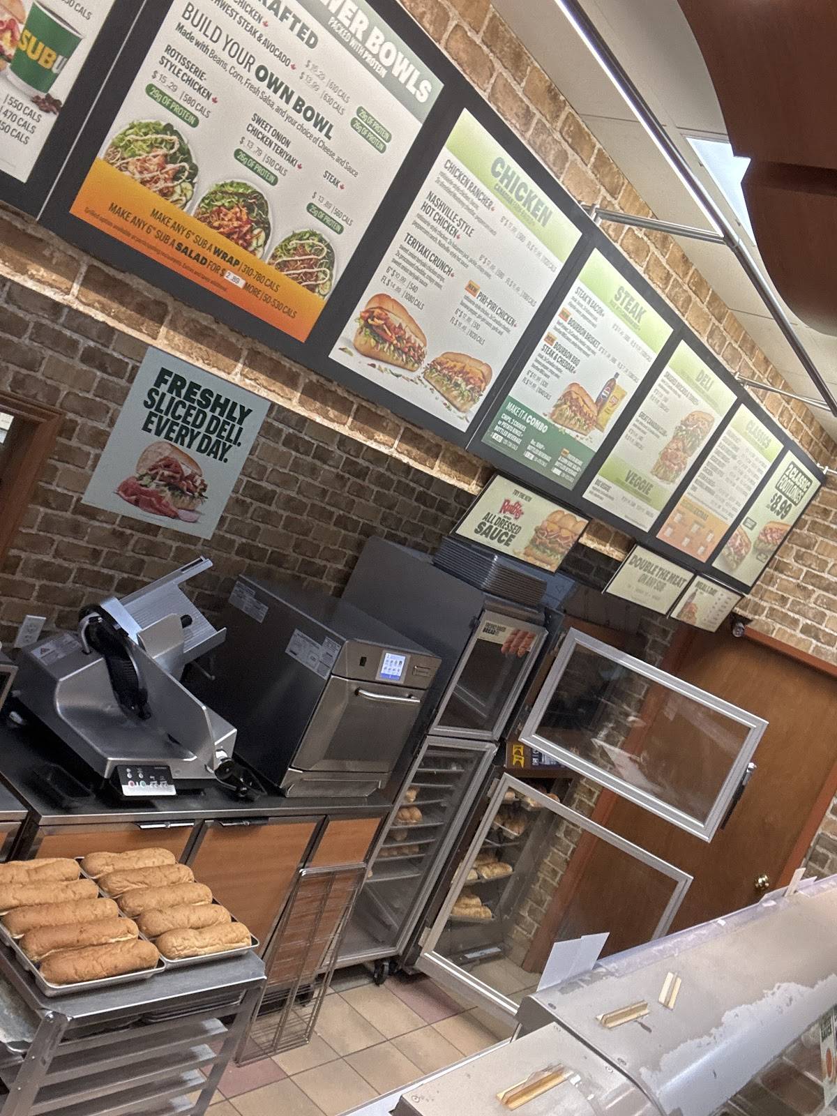 Subway меню